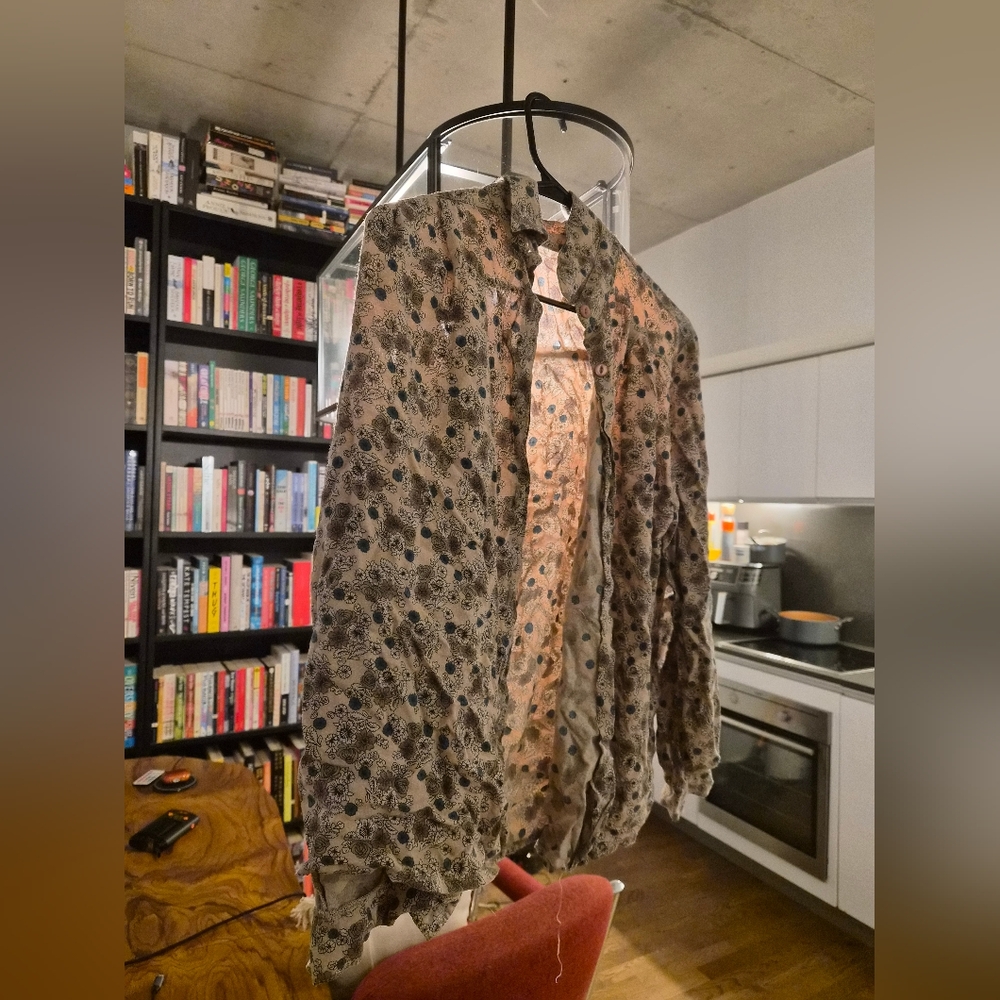 Floral Patterned Button-Up Shirt